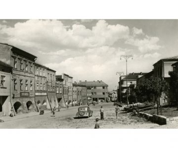 Brušperské náměstí počátkem 50. let 20. století