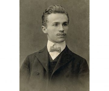 Vojtěch Martínek coby student filozofie, asi roku 1912, foto M. Hulek, Moravská Ostrava
